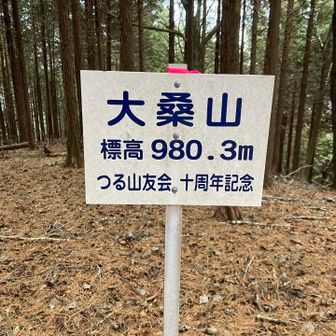 大桑山。
やっと着いた😓