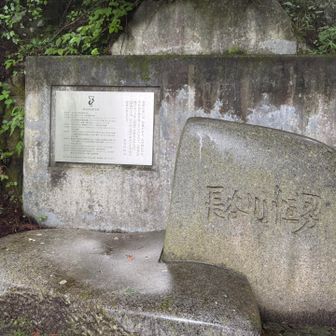 七代の滝までグッと下ってそこから見所のない道をグっと登って長谷川ピーク、ではなくてトラバース路沿いの長谷川恒男のレリーフまであがります。
このきつい上りが意外と好き。反対コースだと登りに階段が多くて…。良いトレーニングになる、かな。
