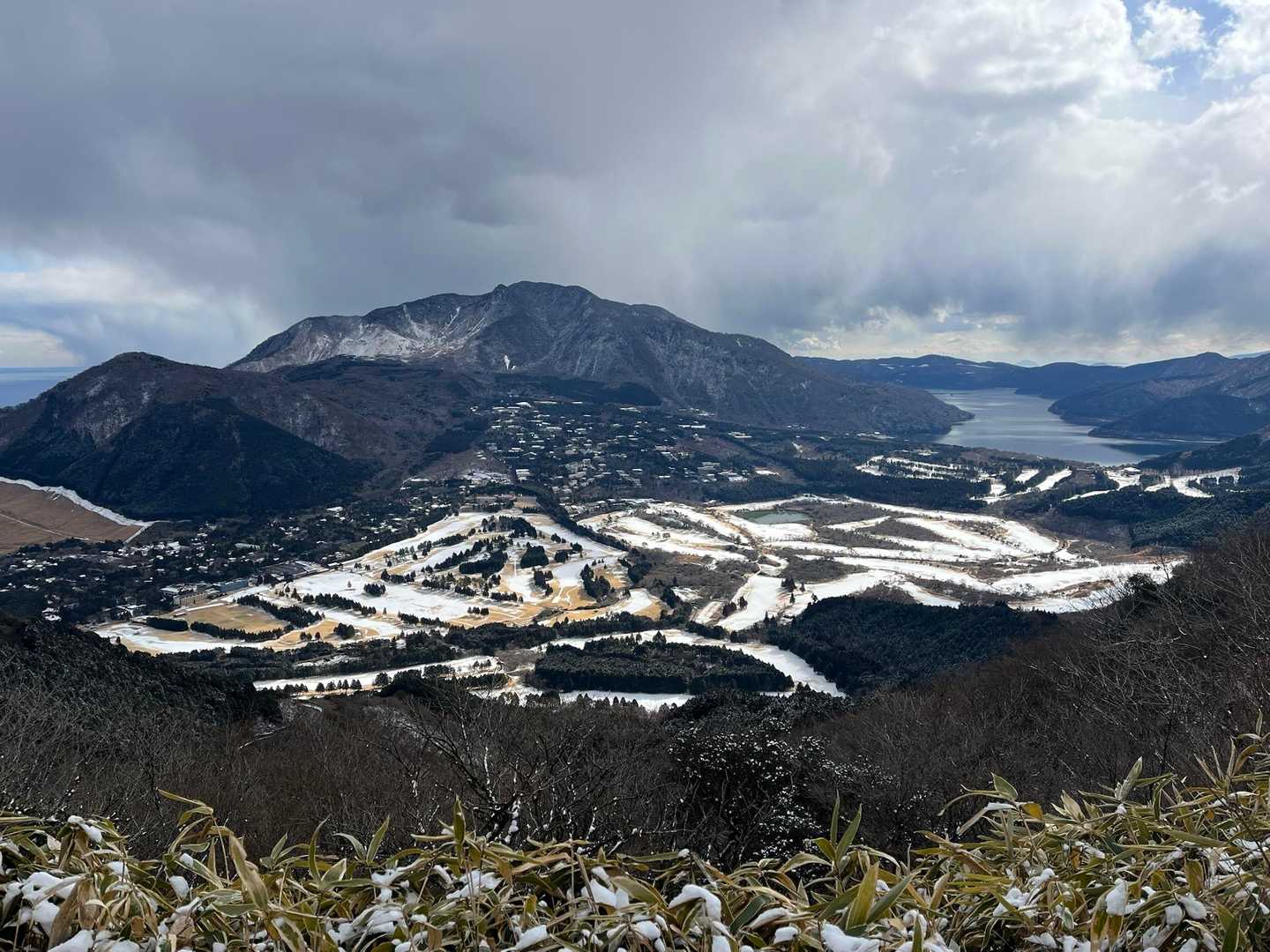 箱根を一望