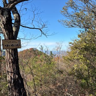 小太山　これから向かう金山の反射板が見えています