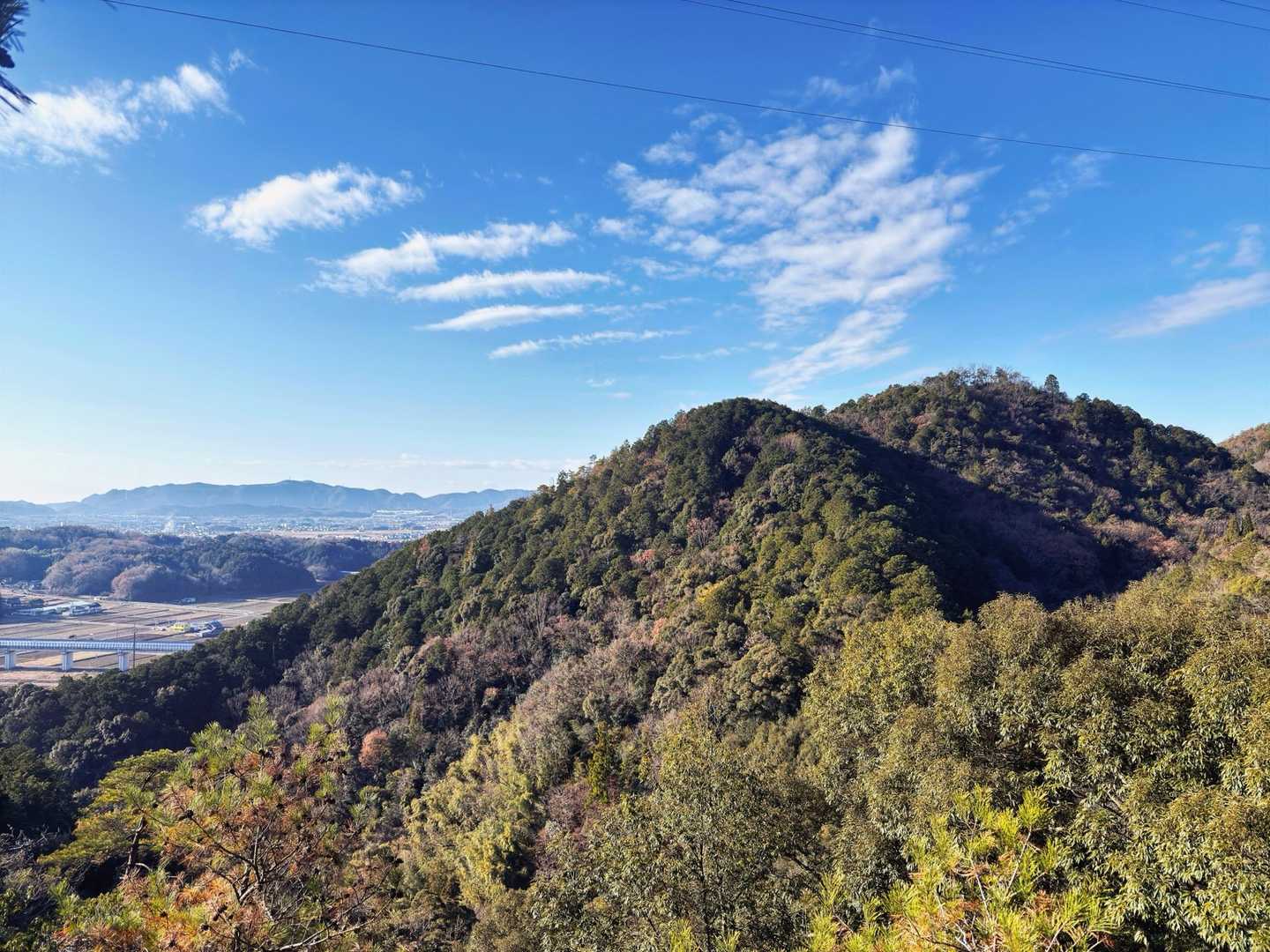 道中岩場より古城山