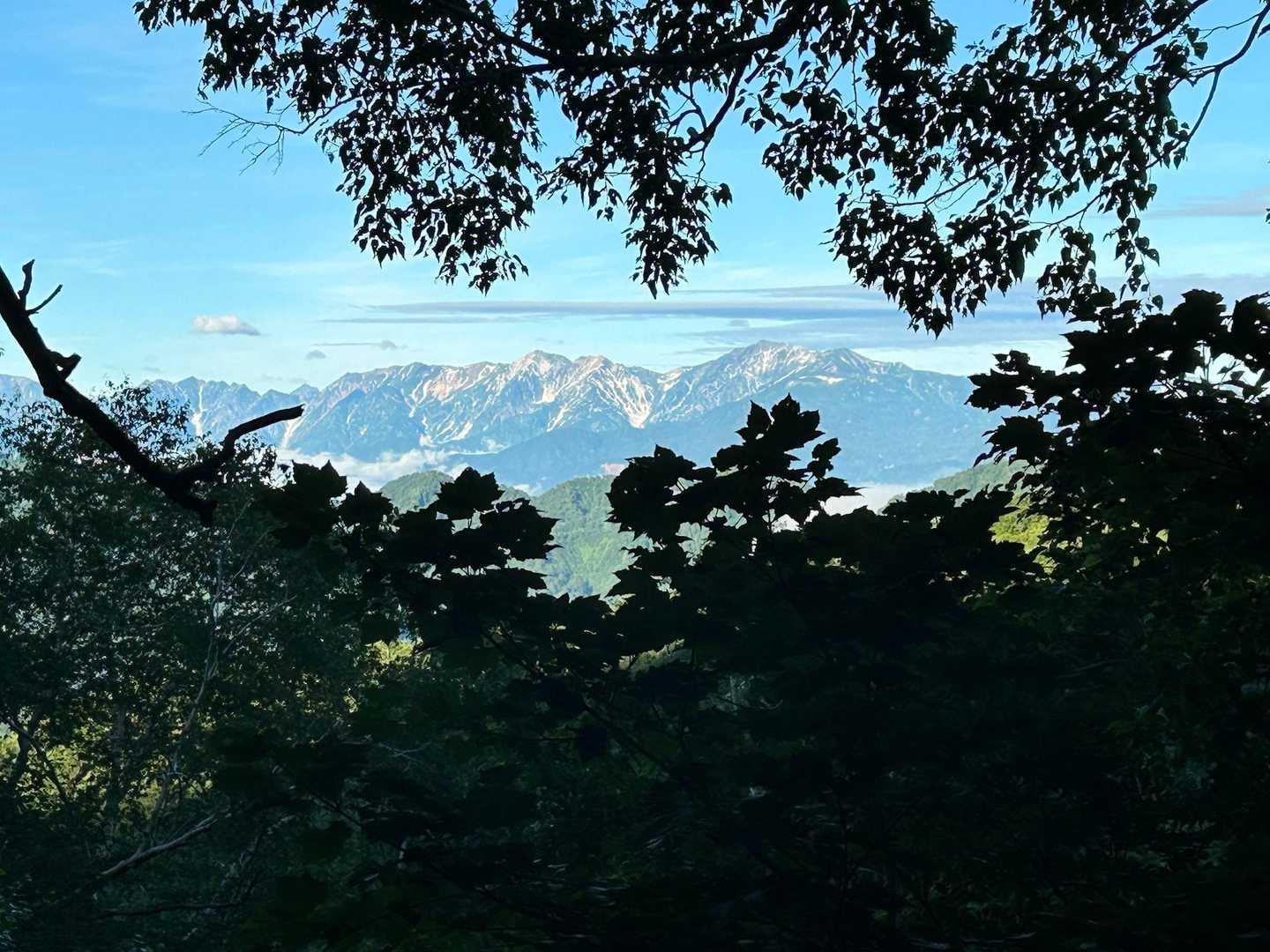 北アルプスが見えました！