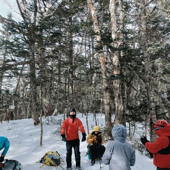 苺平に戻りました。小休止
他パーティーの皆さんも下山のよう