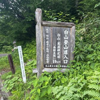 石徹白登山口