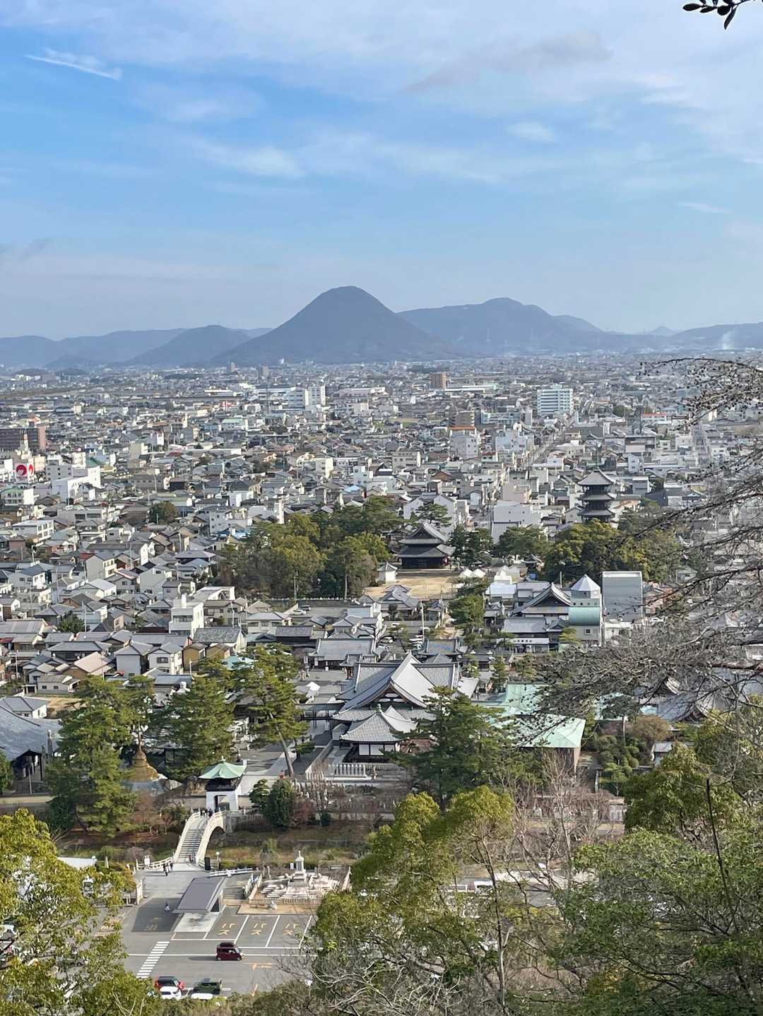 いつものビューポイントへ
善通寺からの飯野山は何度見ても良い
