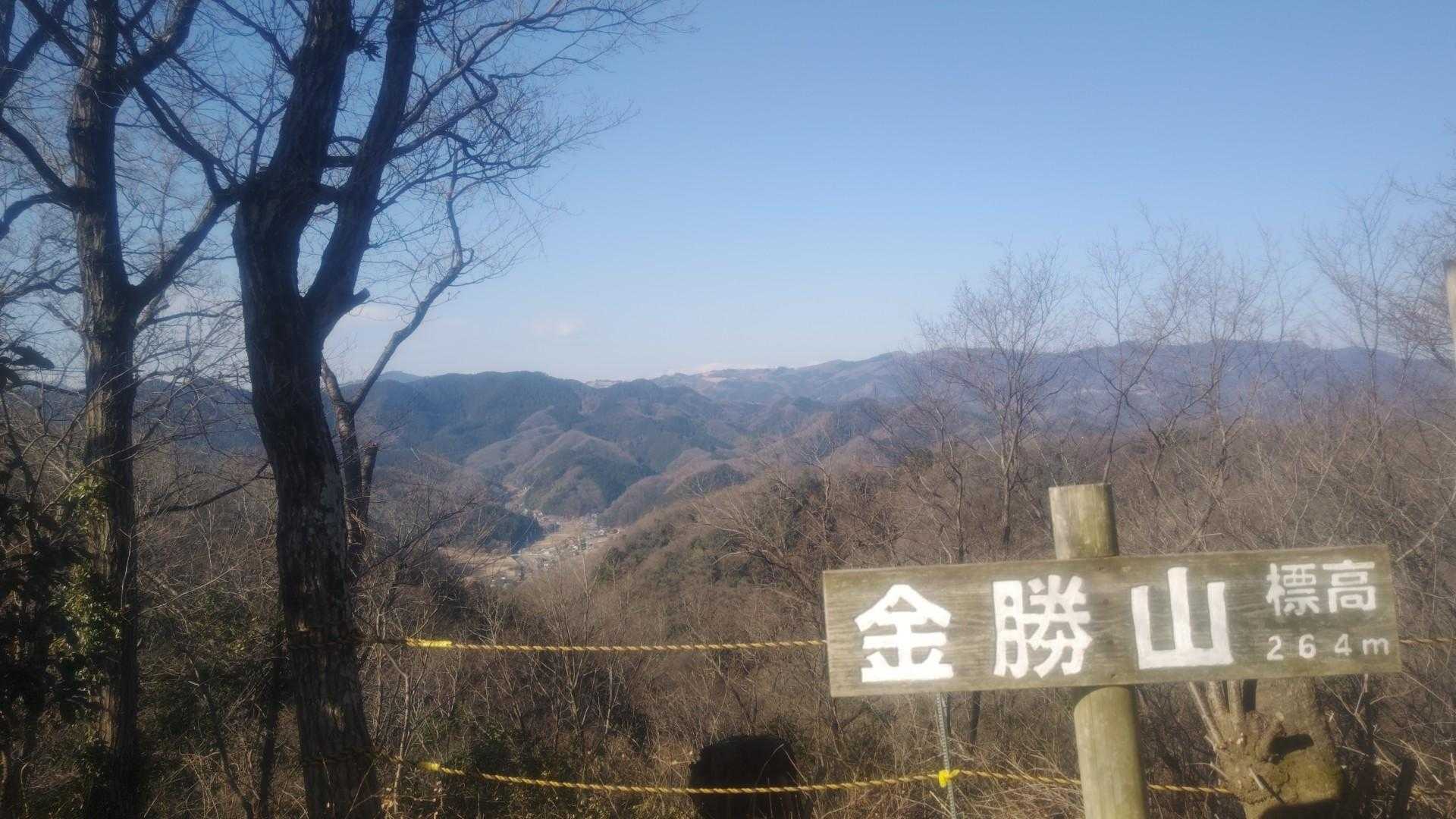 東武竹沢駅-金勝山-天王池-官ノ倉山-小川町駅 縦走コースの写真