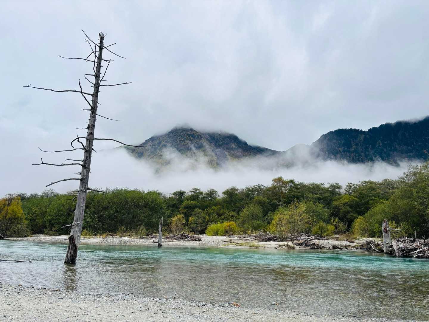 大正池バス停-大正池-大正池-田代池-上高地西穂高岳登山口 縦走コースの写真