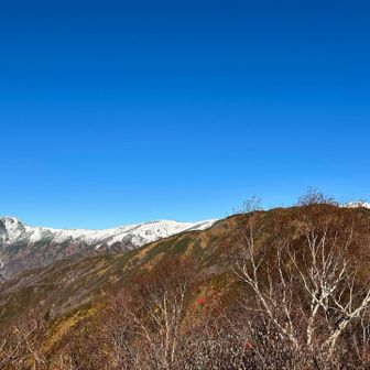 冠雪の主稜線