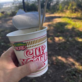 やっぱカップヌードルは美味しいですねー