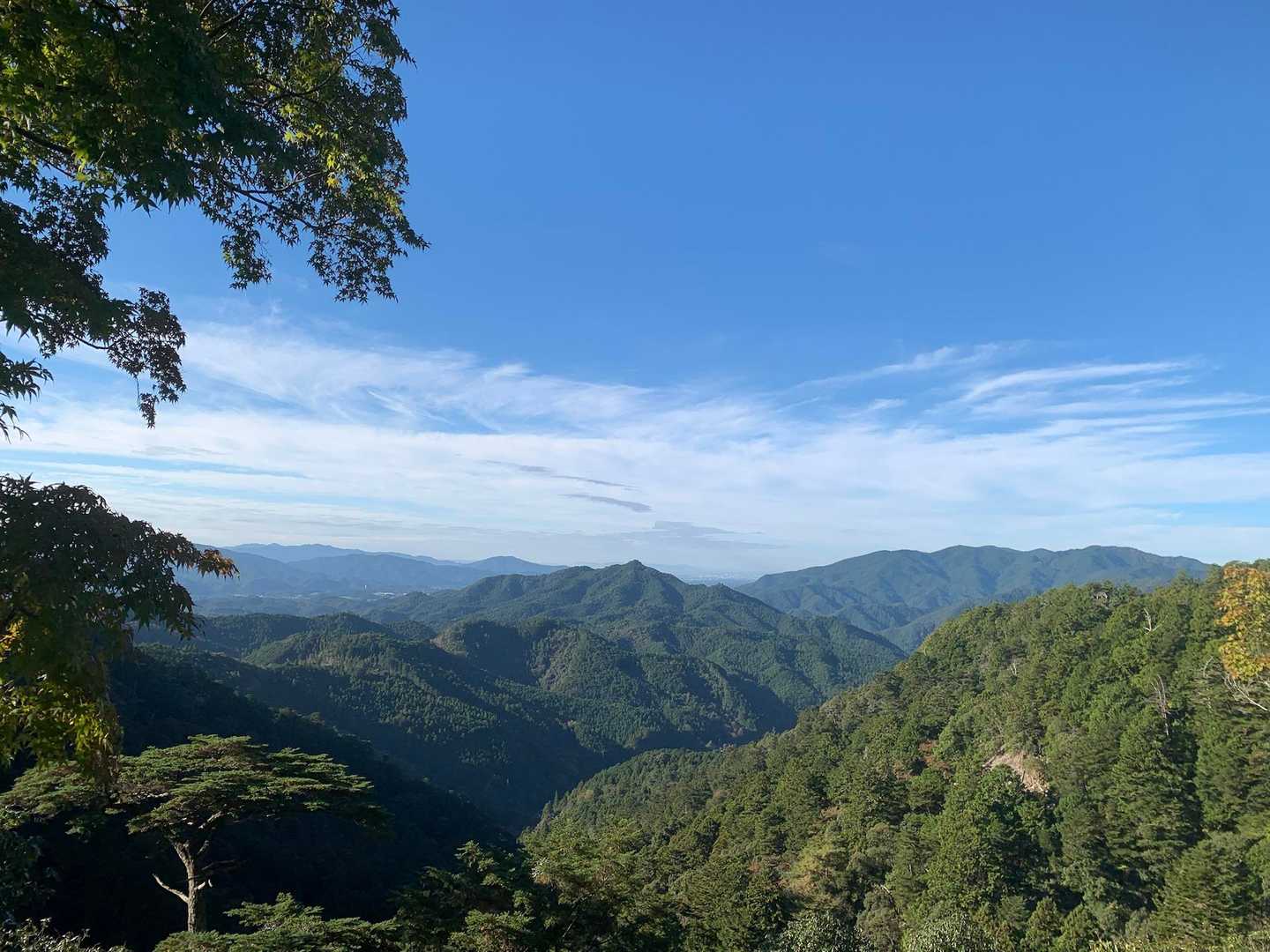綺麗な空と綺麗なお山