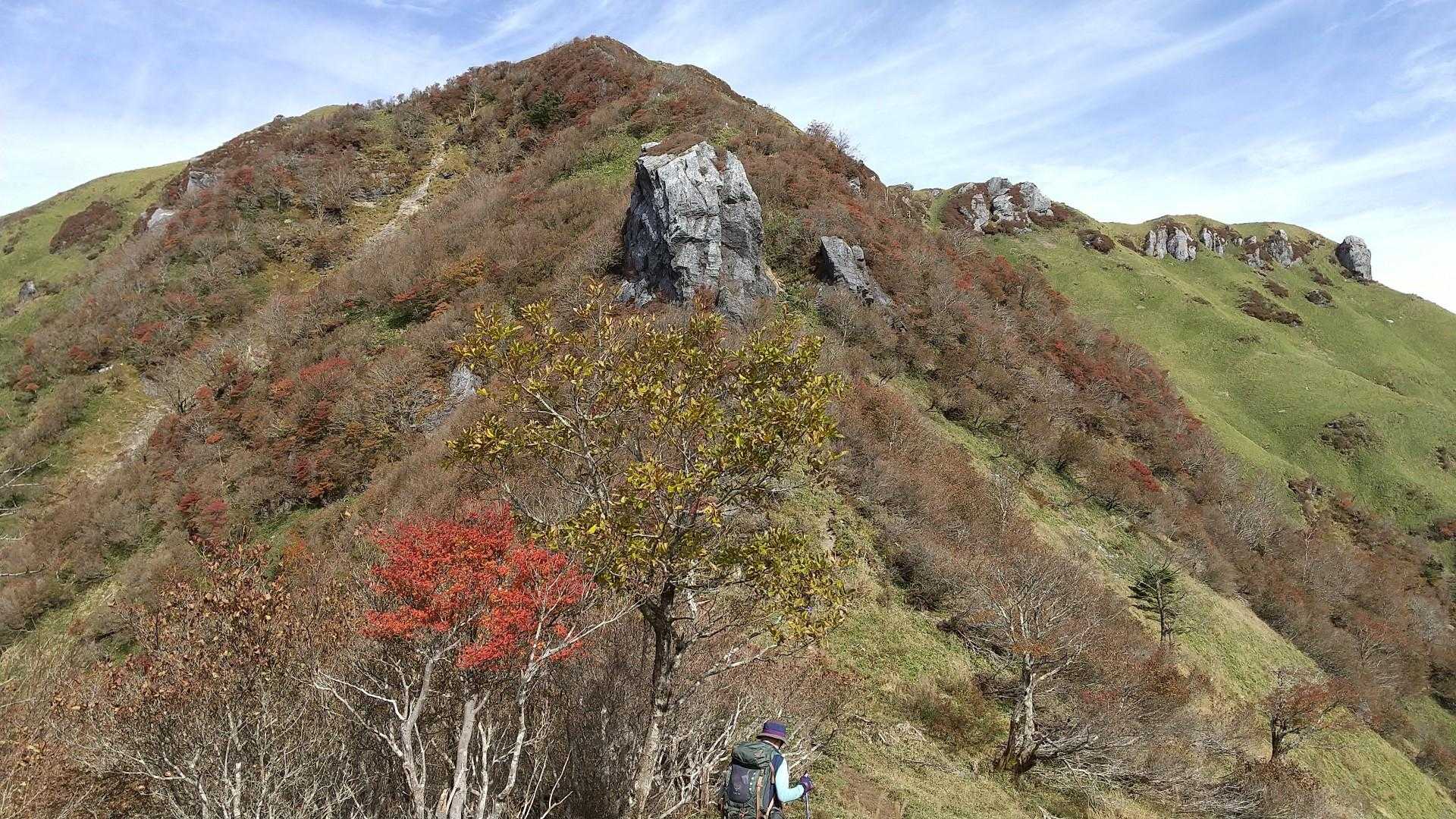 三嶺直下と天狗岩