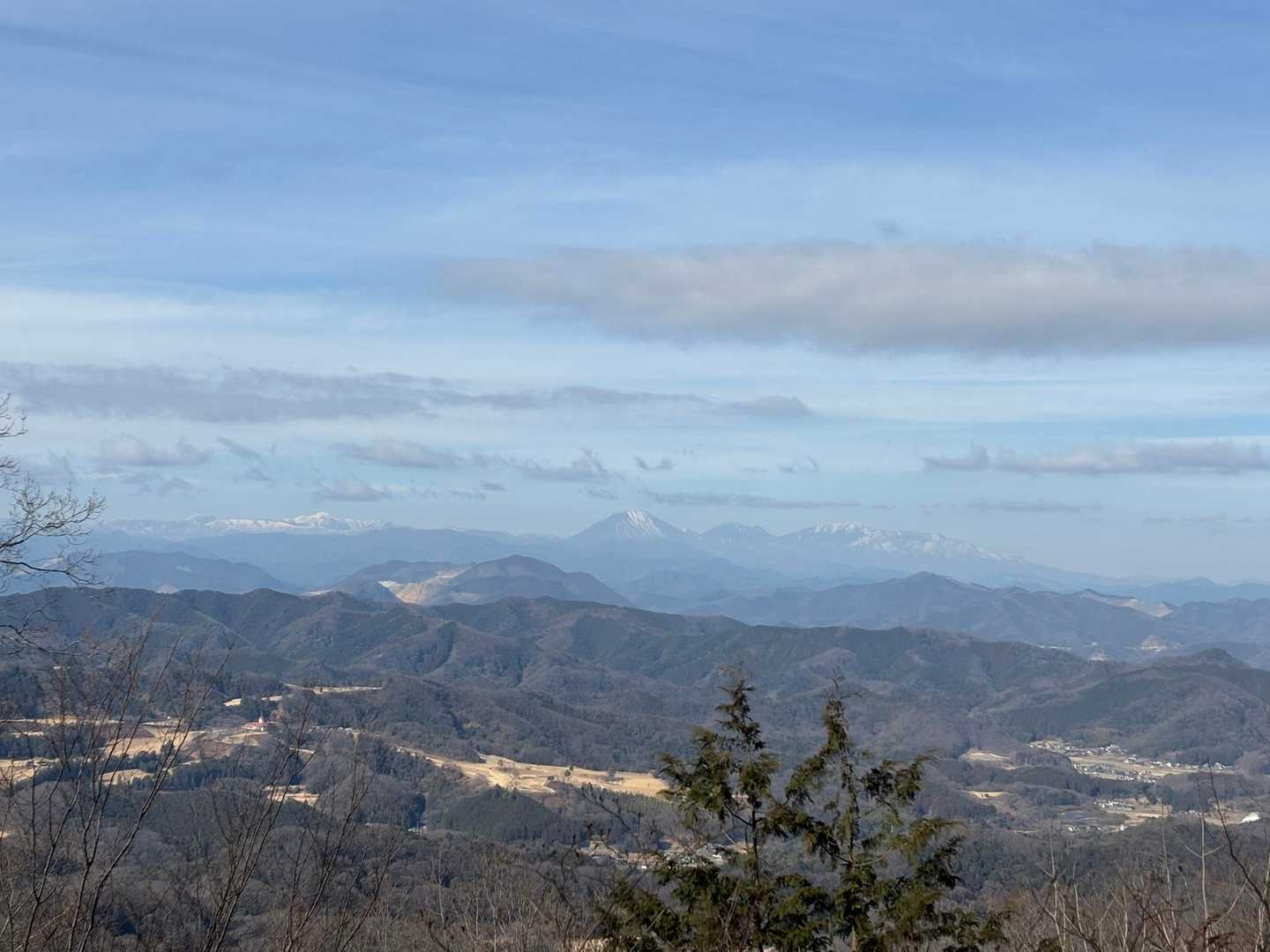 岩舟駅-岩船山-高勝寺-馬不入山-桜峠-青入山-晃石神社- 縦走コースの写真