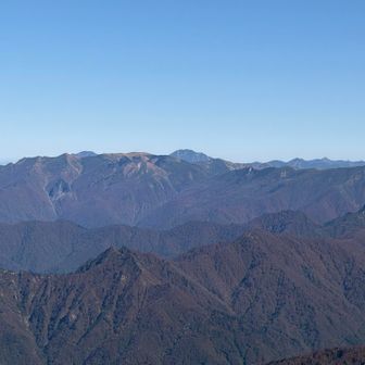 巻機山と越後三山