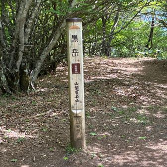 黒岳山頂
女性の外国人の方がソロで広瀬方面から軽やかに登ってきて挨拶するとすずらん峠方面に消えるように過ぎ去りました！