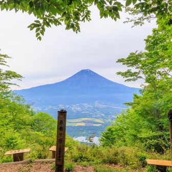 山頂
ハートの向こうに富士山