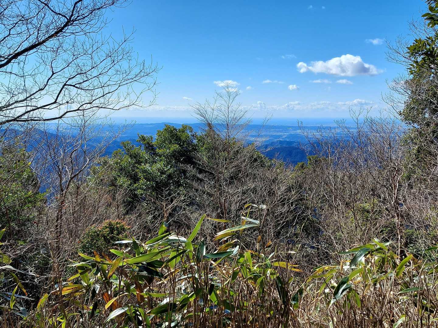 南側は彼方に小笠山🍡