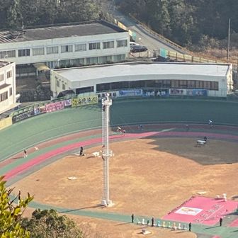 しかし　眺めは最高👀✨
競輪🚴‍♂️やってますな
