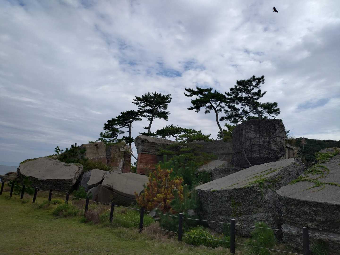 野奈浦桟橋-タカノス山-第3砲台跡 周回コースの写真
