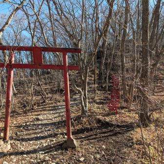 次は東峰へ⛰️鳥居が御迎えしてます⛩️