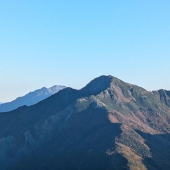 塩見岳を捉えた🤗