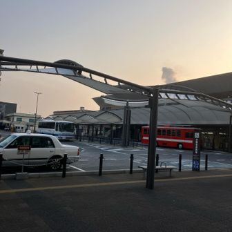 ゴールは岩国駅西口。岩国駅の表側です。