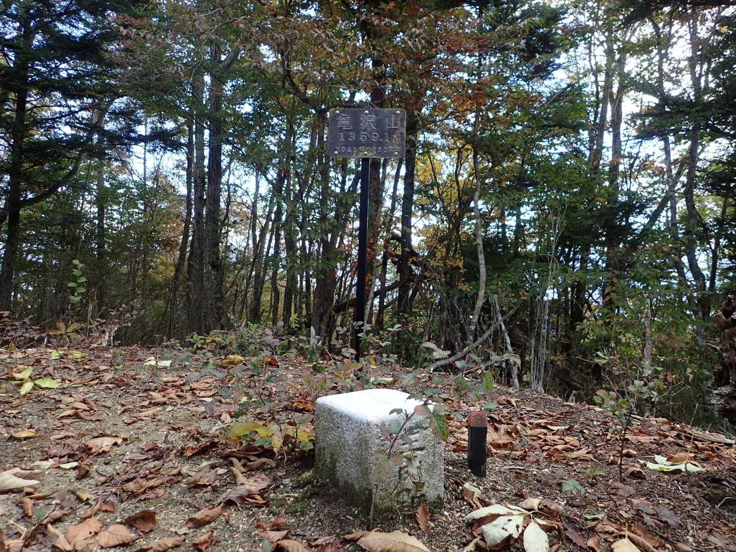 亀沢山⛰
二等三角点「和合」1359.1m