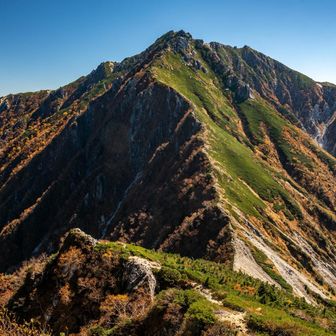 空木へ最後の登り返し