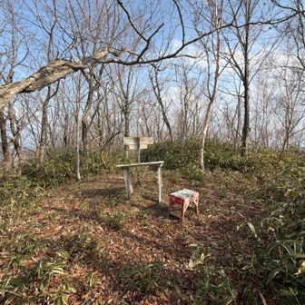 鴫内山山頂到達