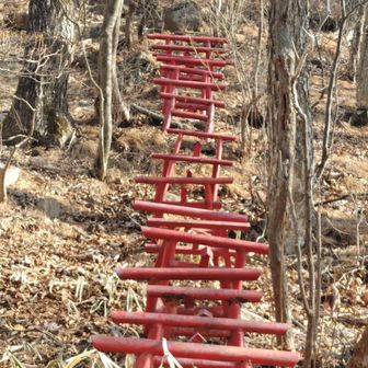 九号目、天狗山山頂まであと少し