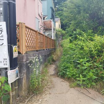 民家の脇を入ります。