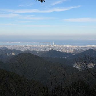 そこからの和歌山市方面の展望