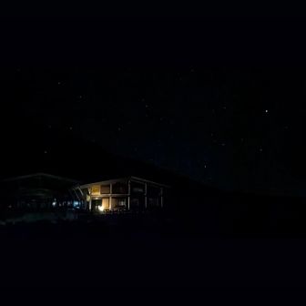 新月で星が見事。天の川まで見れた