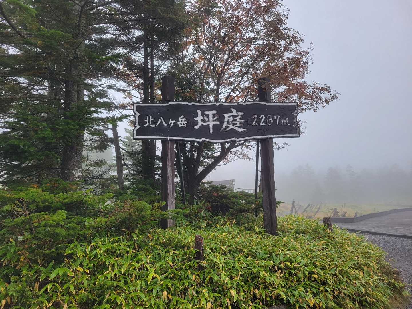 麦草峠-大石峠-中小場-縞枯山-雨池峠-北横岳-七ツ池-山 縦走コースの写真
