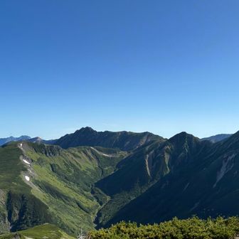 鷲羽水晶と立山方面