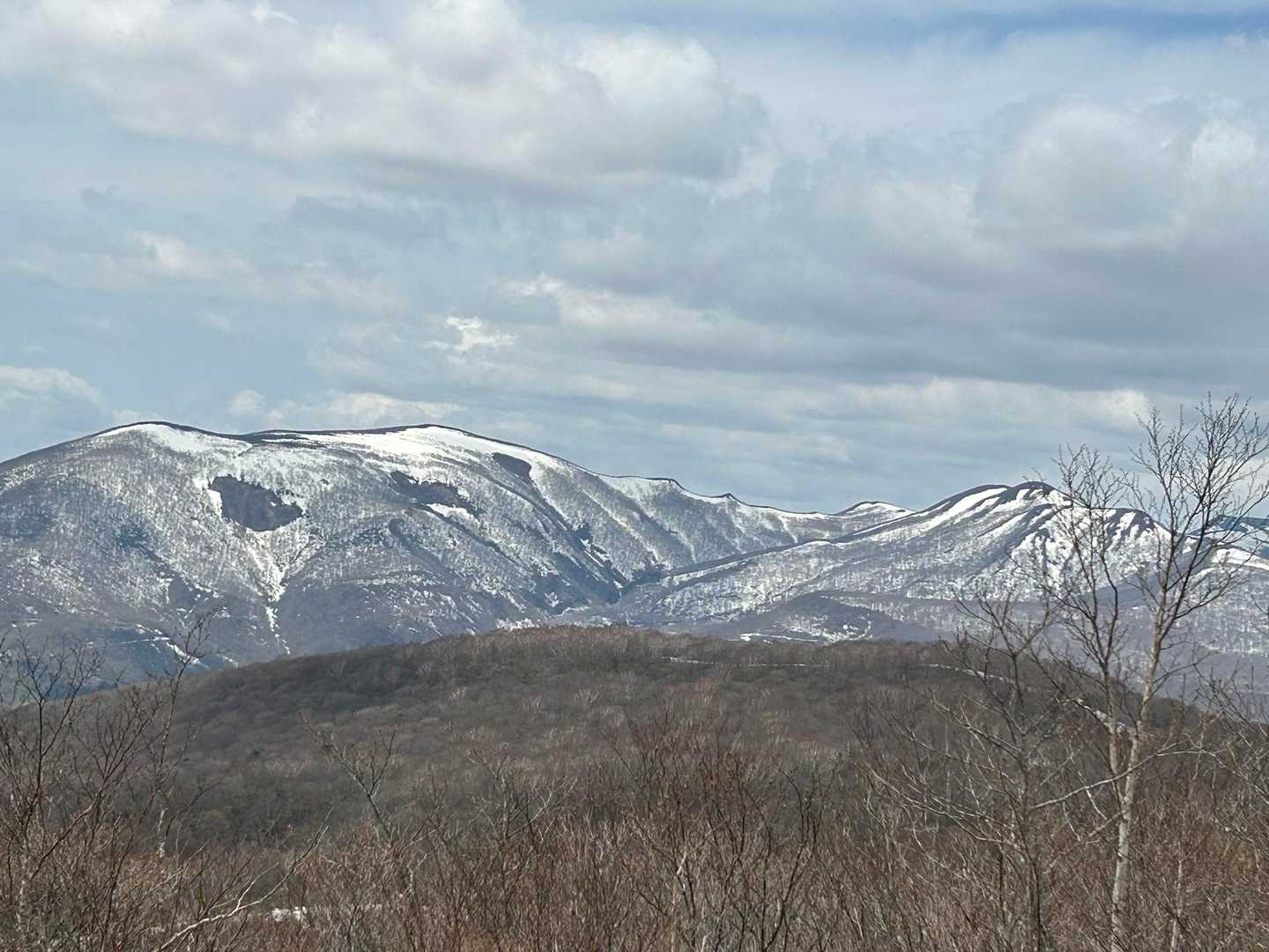 残雪の姿がきれいです