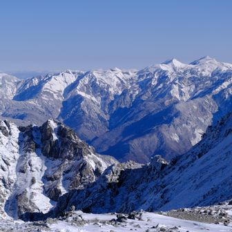 立山・雄山・浄土山 一番高いのが白馬岳