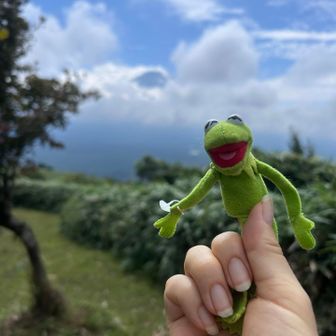 富士山🗻、頭だけちょこっと