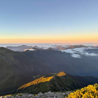 小聖岳と判らない山々🤣