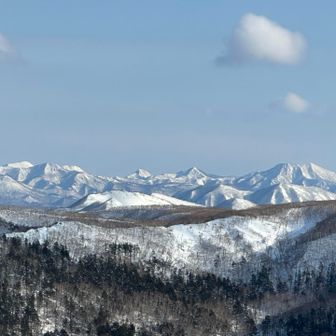 標津山地もしっかり見えました。