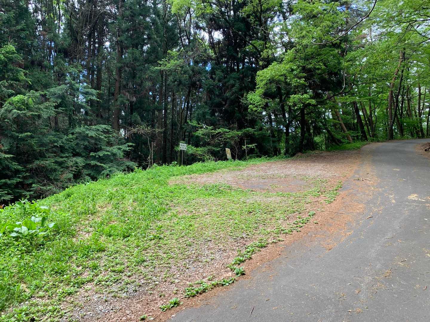 レポとgoogle map調べてもよく分からなかった駐車場🅿️
登山口の反対側にあった。