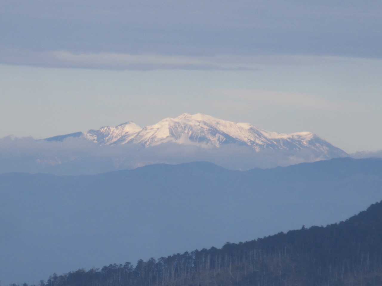 御嶽山がはっきり見えます