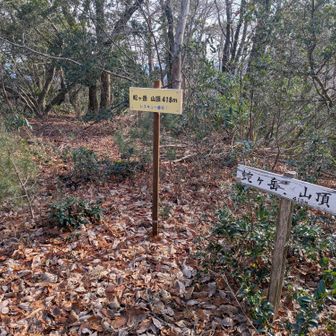 【蛇ヶ岳】山頂標識