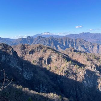 見晴から丁須の頭(浅間山の前にある)をみる、何時にそこまで戻れるかな、実はこの頃登りはとても苦痛で、国民宿舎から丁須の頭までの登りがとても心配している頃だった