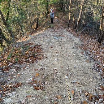 ロープなかったら滑る❗️