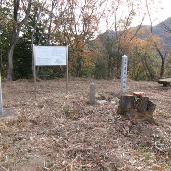 城跡・高尾山城跡 広場・天神堂・茶臼山(231m)