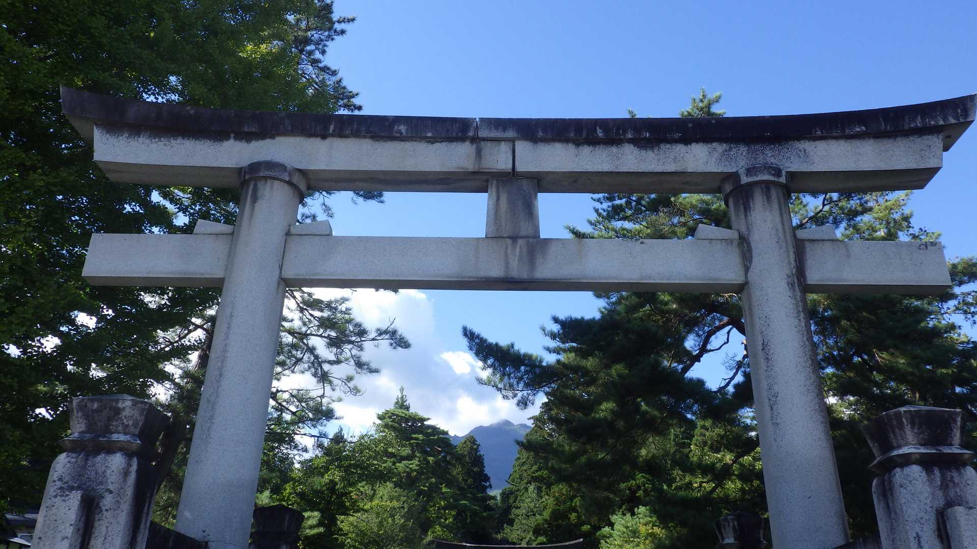 岩木山神社前バス停-岩木山神社-岩木山 往復コースの写真