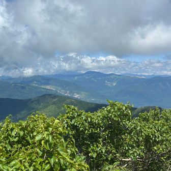 草津白根山方面