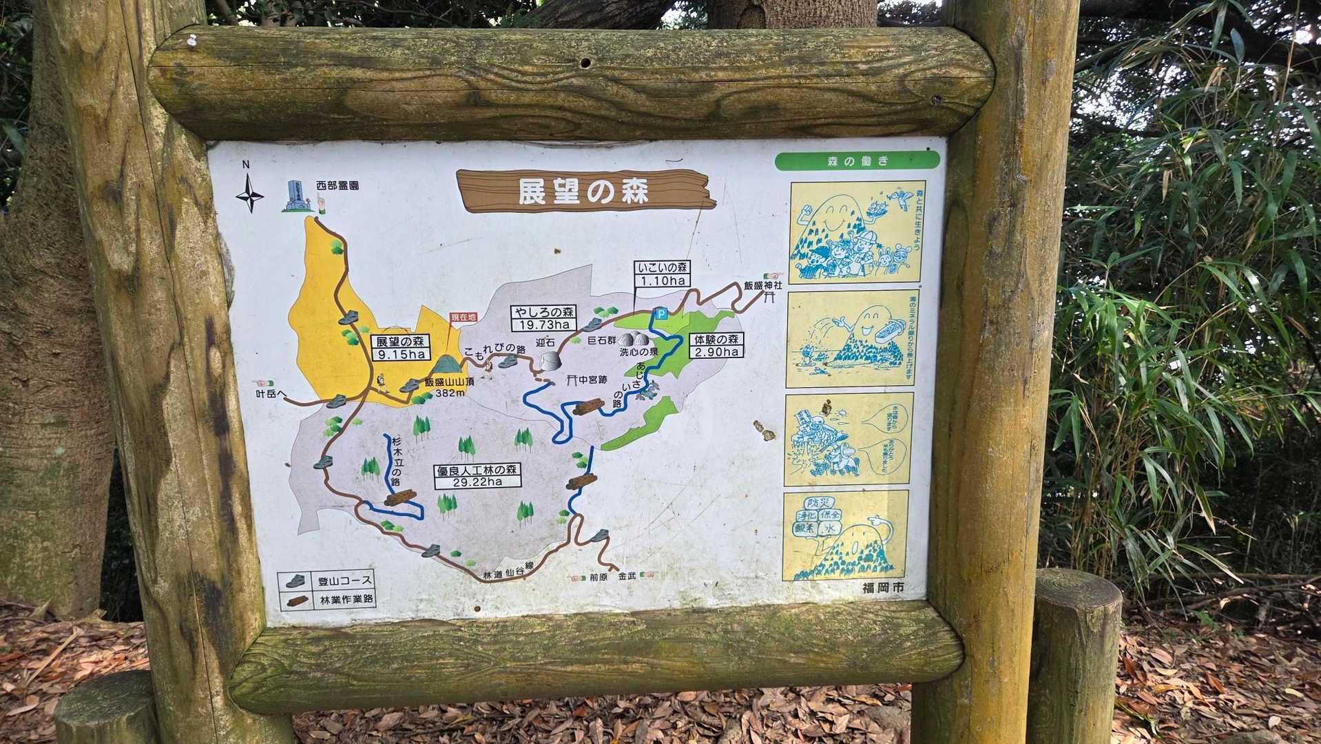 飯盛山-日向山-高地山 往復コースの写真