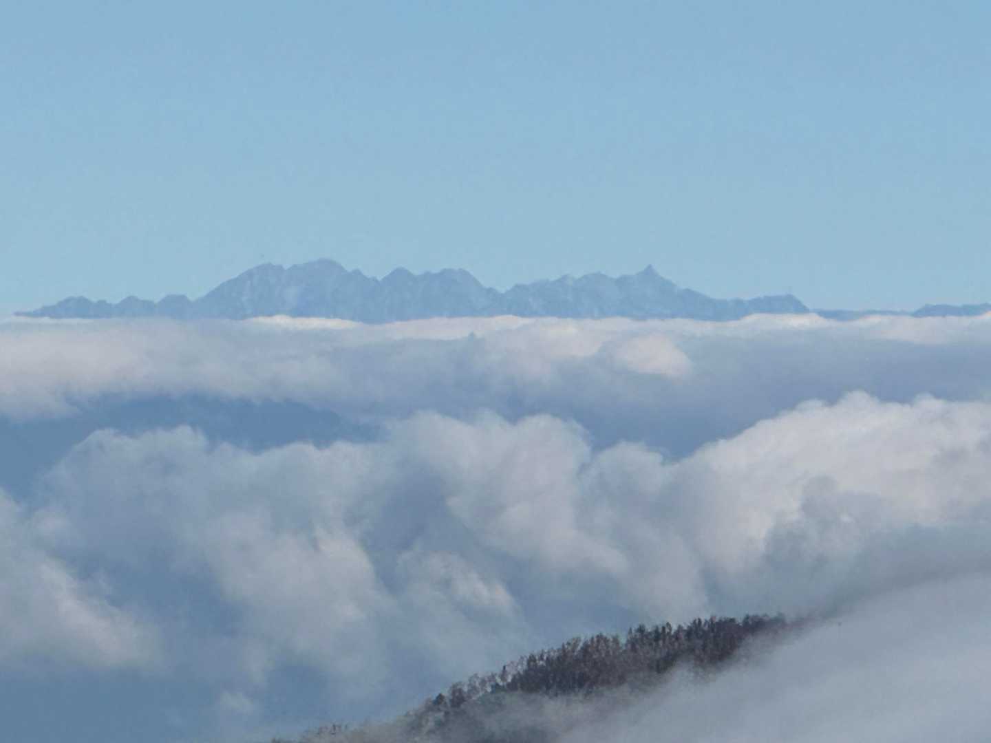 穂高連峰、槍ヶ岳～