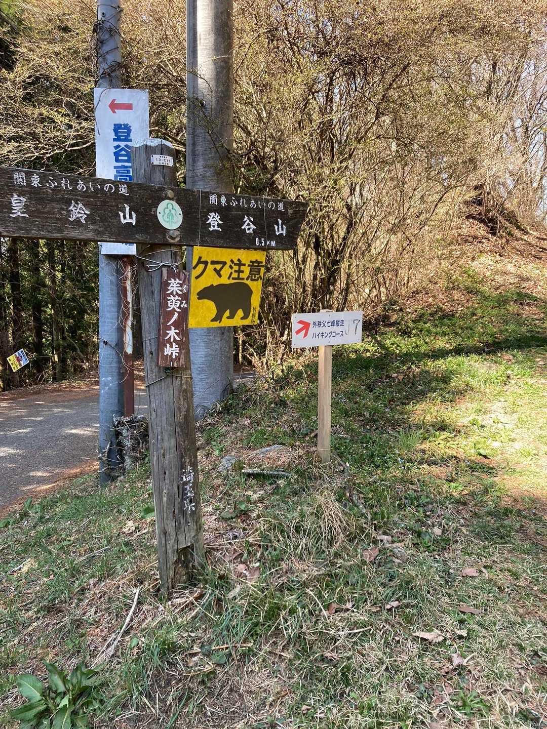 林道横断する